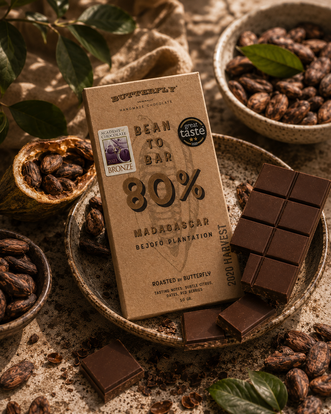 Bean to Bar %80 Madagaskar- Tablet Çikolata